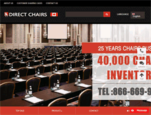 Tablet Screenshot of direct-chairs.com